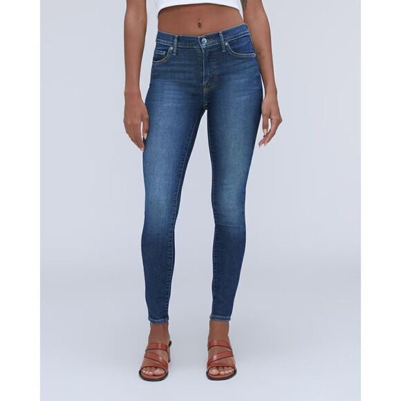 Everlane Mid Rise Skinny Women's Sizs 30 Jeans Blue Medium Wash - Picture 1 of 8